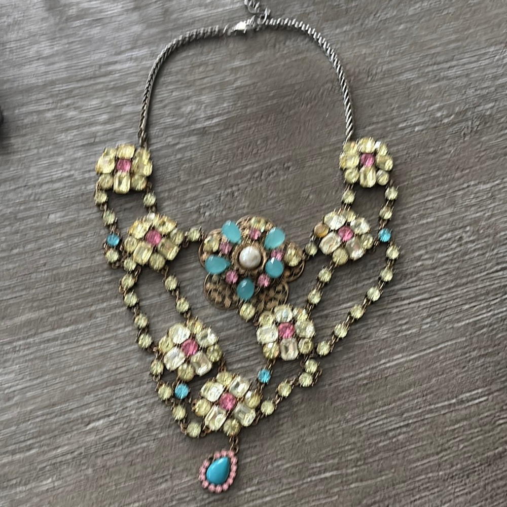 Elegant Multicolor Statement Necklace